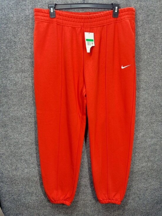 Nike Pants - Nike Essential Fleece Sweatpants Womens XL Chile Red Tech Jogger Pants BV4089